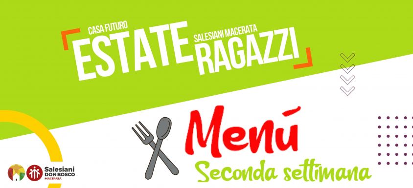 Menù - Seconda Settimana
