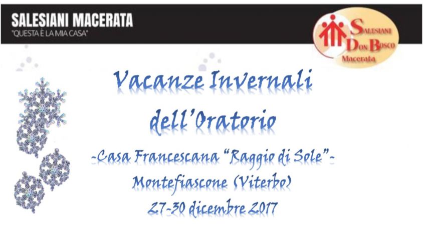Vacanze Invernali dell'Oratorio 2017