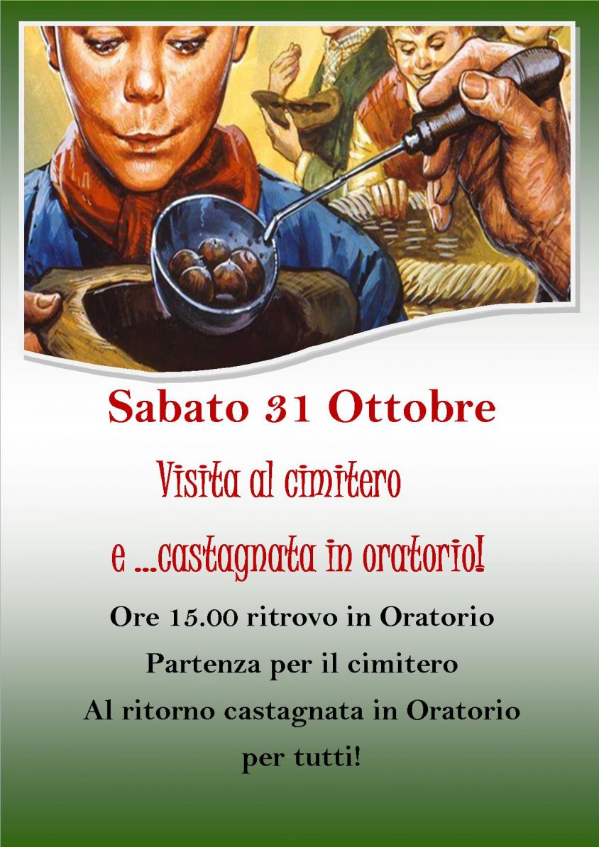 Visita al cimitero e castagnata in oratorio