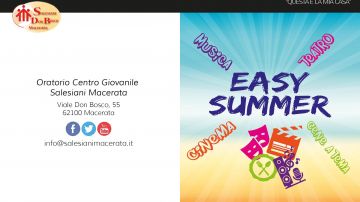 EASY SUMMER: IL PROGRAMMA ESTIVO