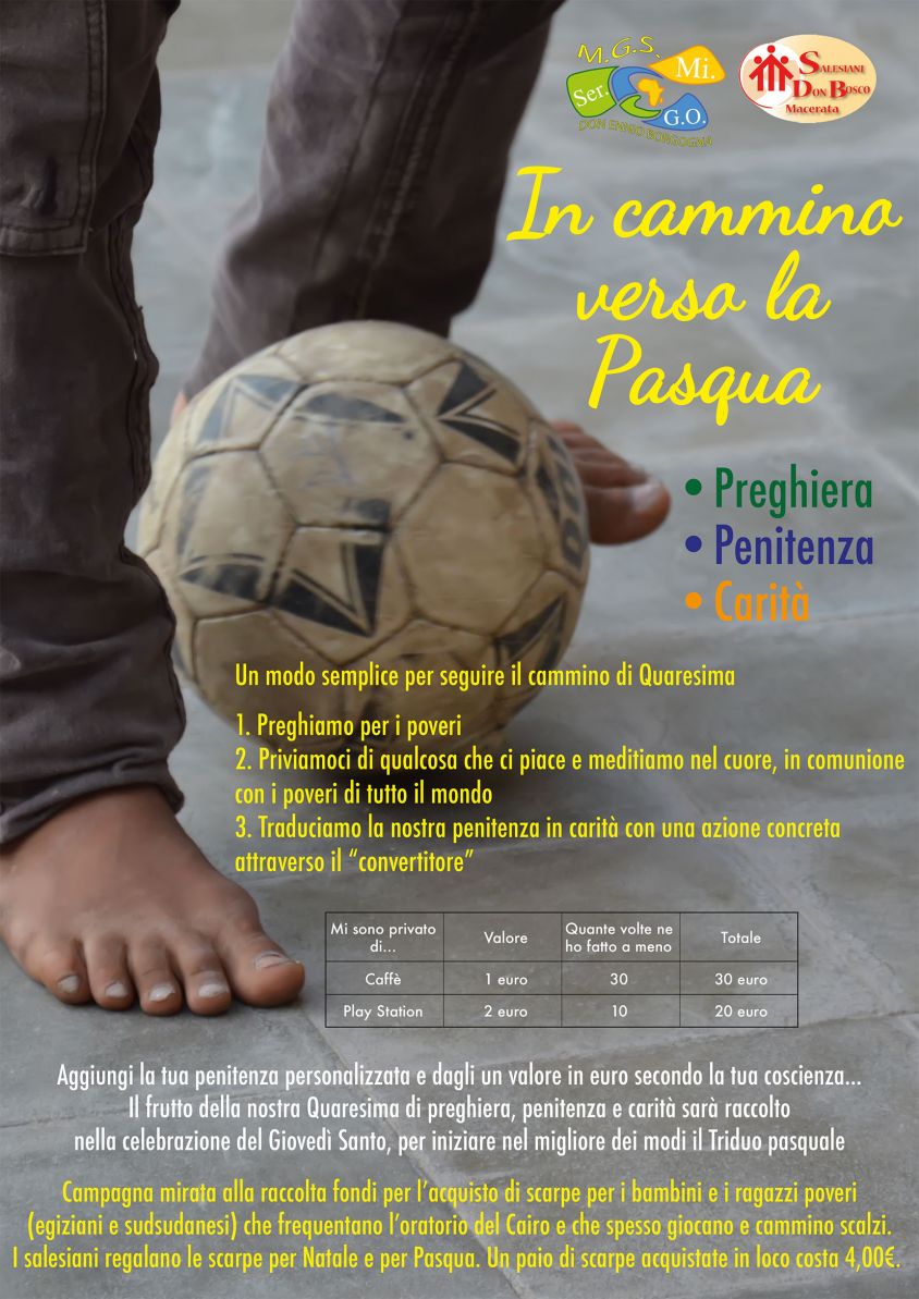 IN CAMMINO VERSO PASQUA: resoconto della campagna di raccolta fondi.
